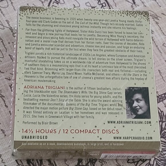 Adriana Trigiani Audiobook CD All the Stars in the Heavens - Picture 2 of 2